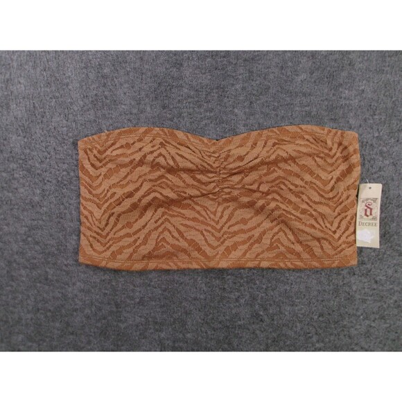 Decree Tube Top Women Large Cashew Animal Lace Strapless Stretch Layering New - Picture 1 of 10